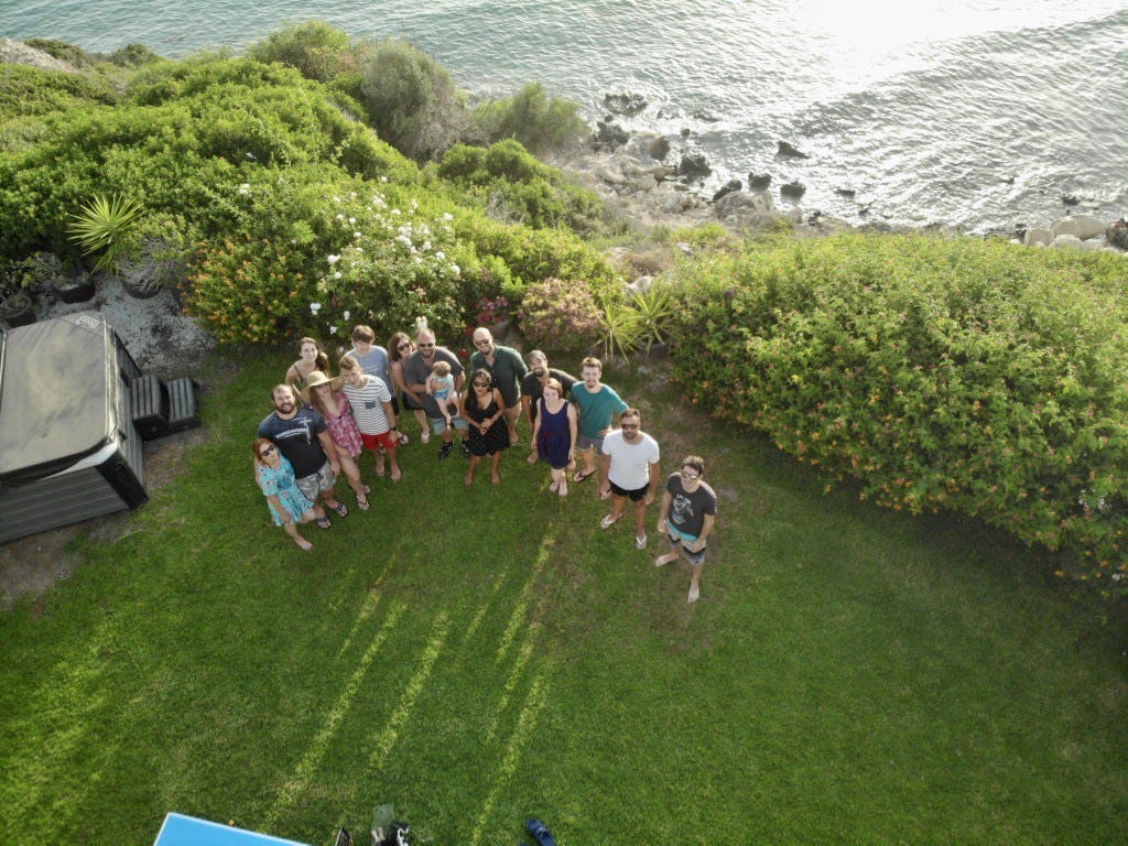Drone group shot